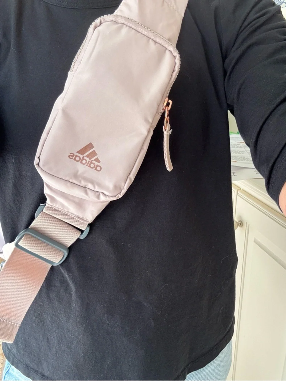 adidas Light pale pink Crossbody Sling Pack - Picture 9 of 9